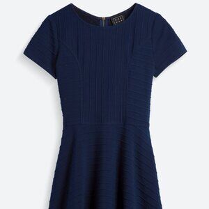 ONEMARKET - Gannon Textured Knit Dress, Navy/Dark blue, Size L